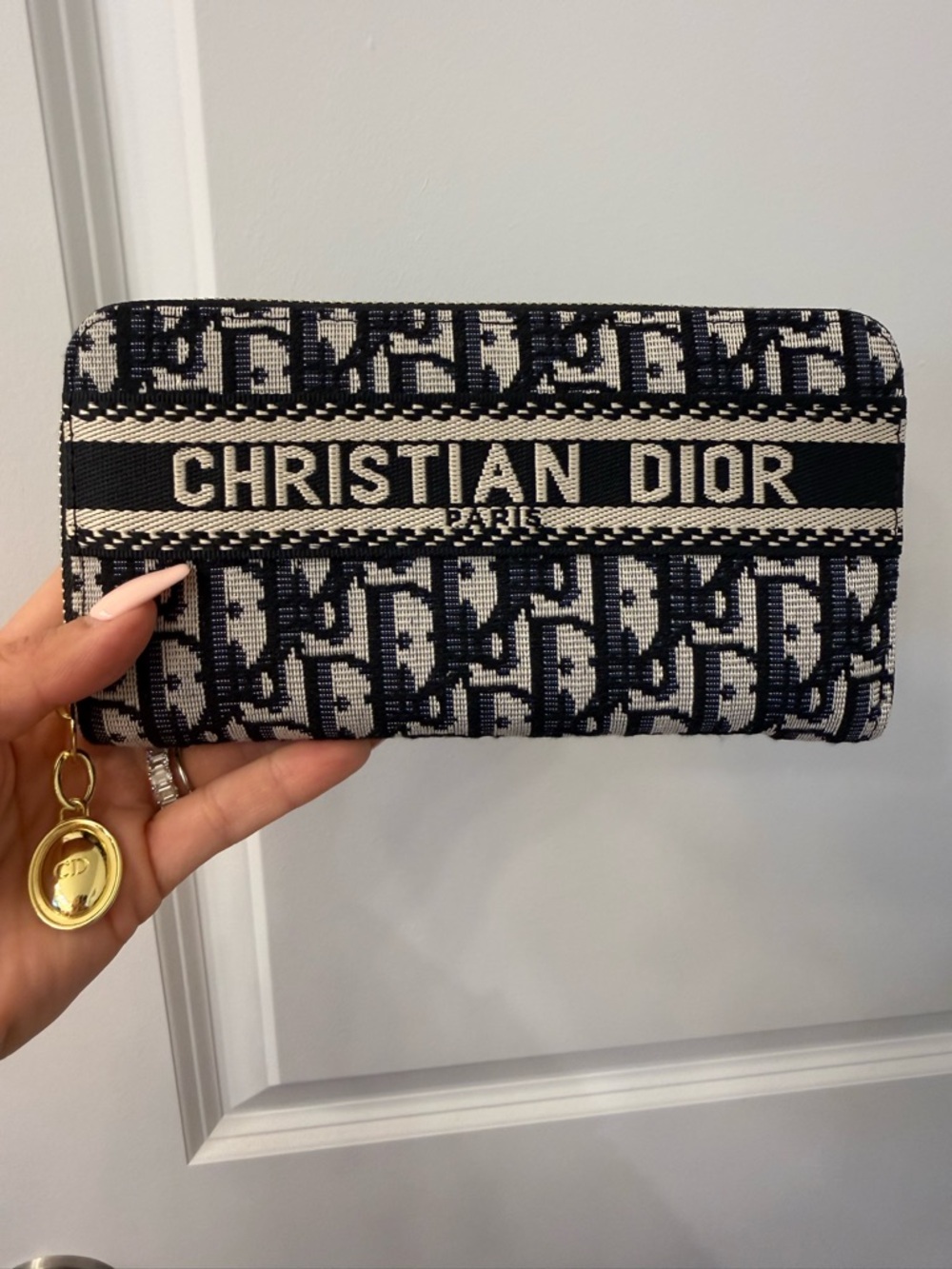 Christian Dior Navy & Cream Wallet
